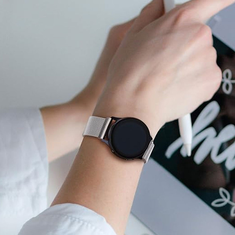 بند مدل حصیری استیل مناسب ساعت امیزفیت Amazfit bip 3 / bip 3 pro با قفل مگنتی بسیار قوی