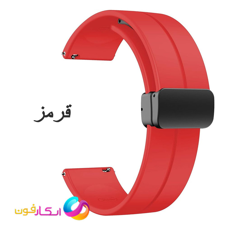 بند سیلیکونی با قفل مگنتی مناسب ساعت سامسونگ Galaxy Watch 4 40mm/4 44mm/4Classic42.46mm