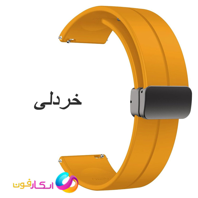 بند سیلیکونی با قفل مگنتی مناسب ساعت سامسونگ واچ چهار کلاسیک Galaxy Watch 4 Classic 46mm