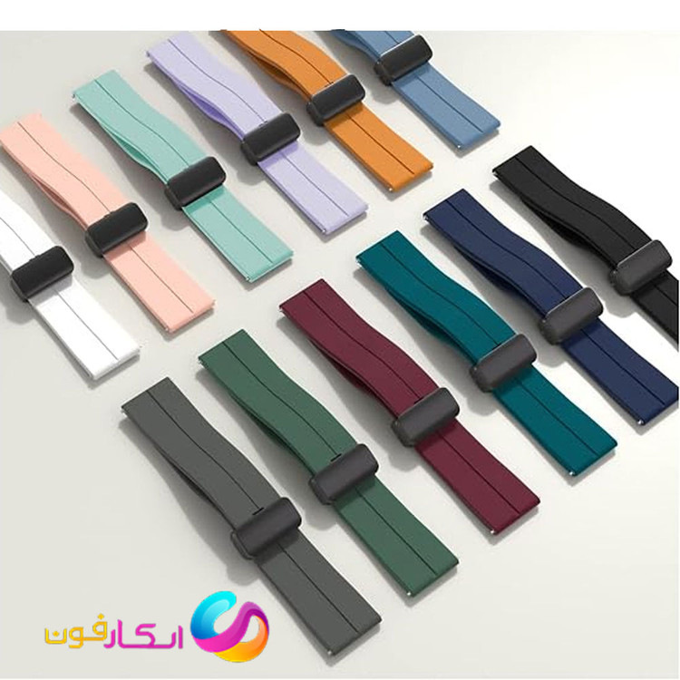 بند سیلیکونی با قفل مگنتی مناسب ساعت هایلو Haylou RT2
