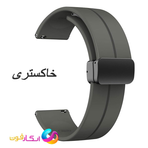 بند سیلیکونی با قفل مگنتی مناسب ساعت امیزفیت Amazfit GTR3 / GTR3 pro