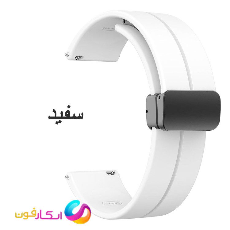 بند سیلیکونی با قفل مگنتی مناسب ساعت میبرو Mibro T2