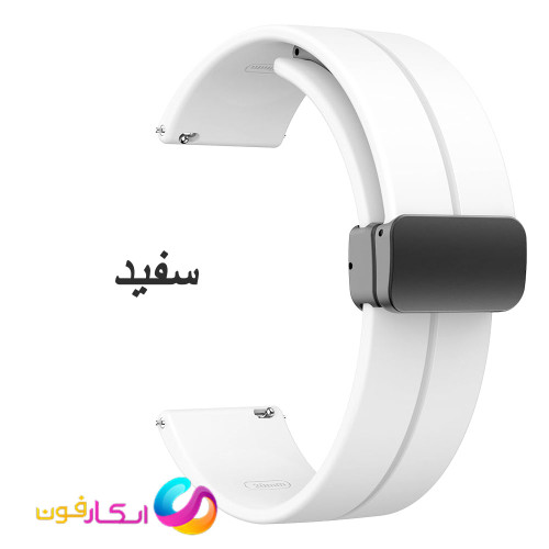 بند سیلیکونی با قفل مگنتی مناسب ساعت میبرو Mibro T3