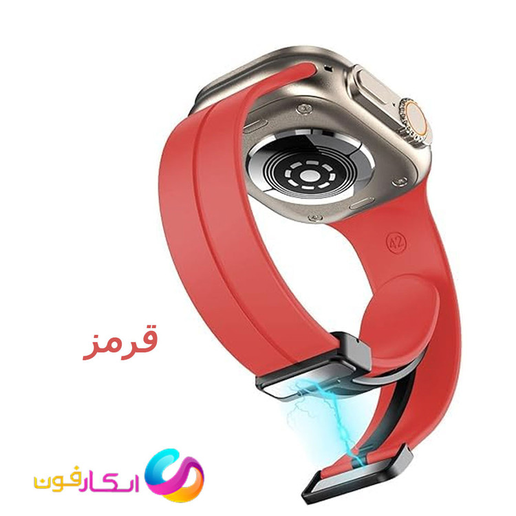 بند سیلیکونی با سگک مگنتی مناسب اپل واچ سری 11 سایز 40 میلی متری Apple Watch Seri 11 40mm