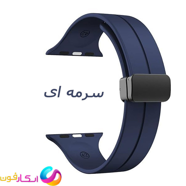بند سیلیکونی با سگک مگنتی مناسب اپل واچ سری 11 سایز 40 میلی متری Apple Watch Seri 11 40mm