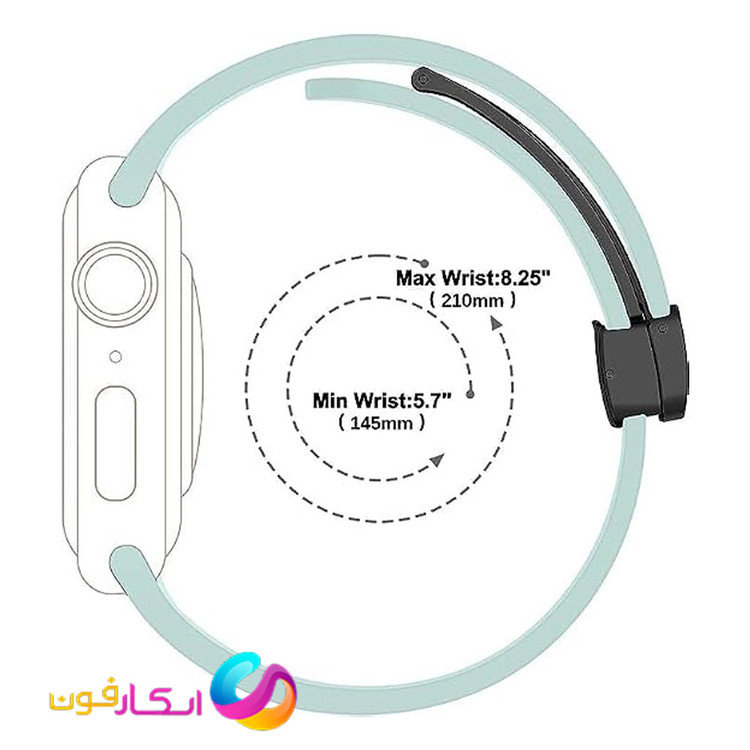 بند سیلیکونی با سگک مگنتی مناسب اپل واچ سری 11 سایز 40 میلی متری Apple Watch Seri 11 40mm