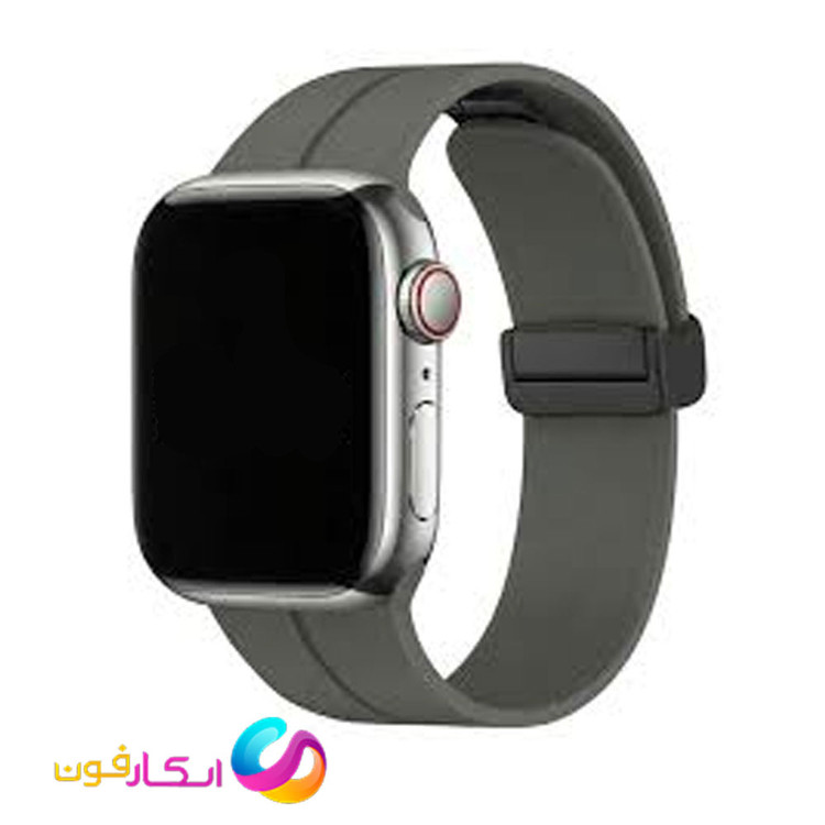 بند سیلیکونی با سگک مگنتی مناسب اپل واچ سری 11 سایز 40 میلی متری Apple Watch Seri 11 40mm