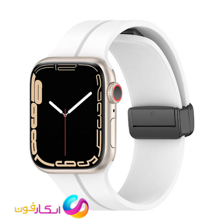 بند سیلیکونی با سگک مگنتی مناسب اپل واچ سری 11 سایز 40 میلی متری Apple Watch Seri 11 40mm