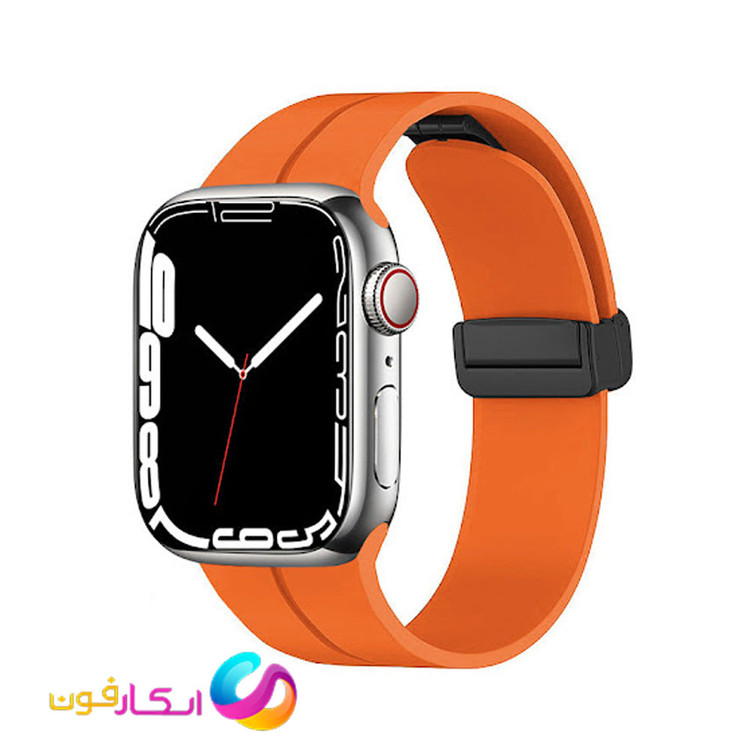 بند سیلیکونی با سگک مگنتی مناسب اپل واچ سری 11 سایز 40 میلی متری Apple Watch Seri 11 40mm