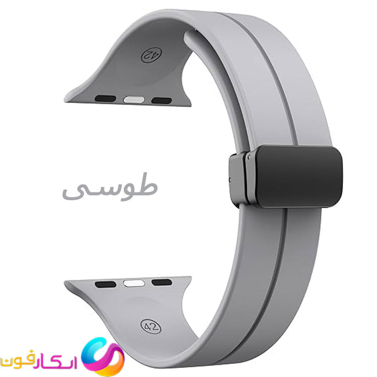 بند سیلیکونی با سگک مگنتی مناسب اپل واچ سری 11 سایز 44 میلی متری Apple Watch Seri 11 44mm
