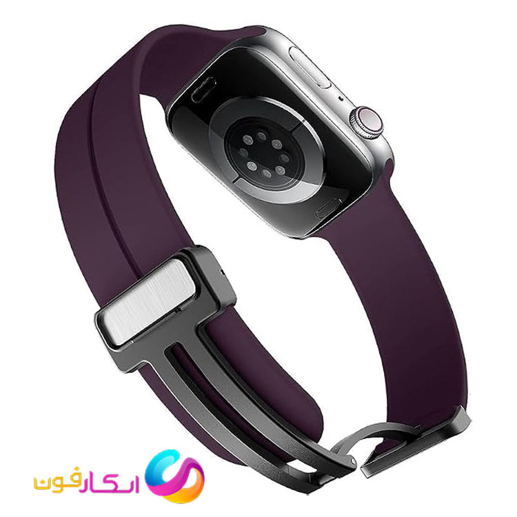 بند سیلیکونی با سگک مگنتی مناسب اپل واچ سری 10 سایز 40 میلی متری Apple Watch Seri 10 40mm