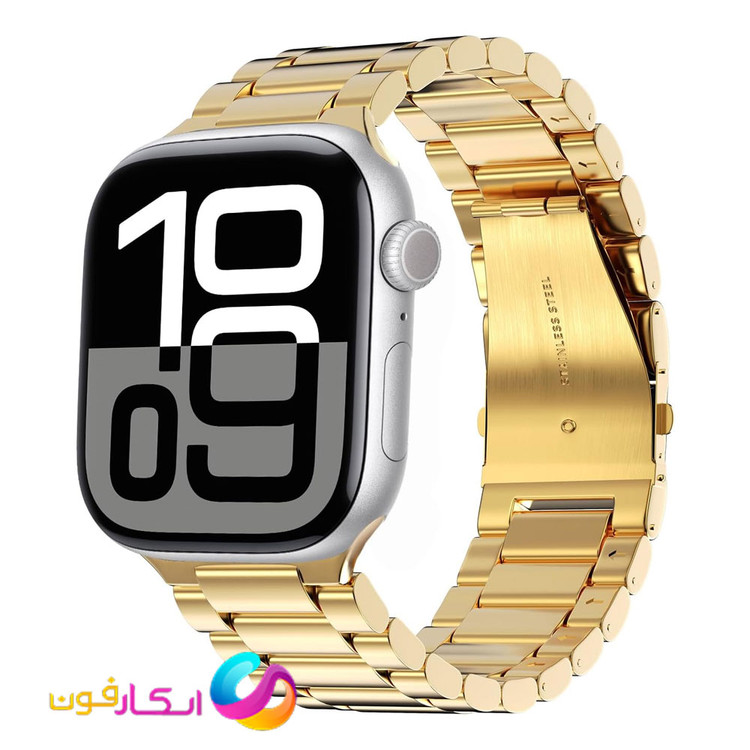 بند اپل واچ کلاسیک فلزی استیل مناسب اپل واچ سری 11 سایز 40 میلی متر Apple Watch Seri 11 40mm