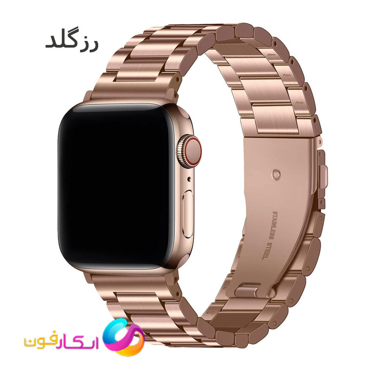 بند اپل واچ کلاسیک فلزی استیل مناسب اپل واچ سری 11 سایز 40 میلی متر Apple Watch Seri 11 40mm