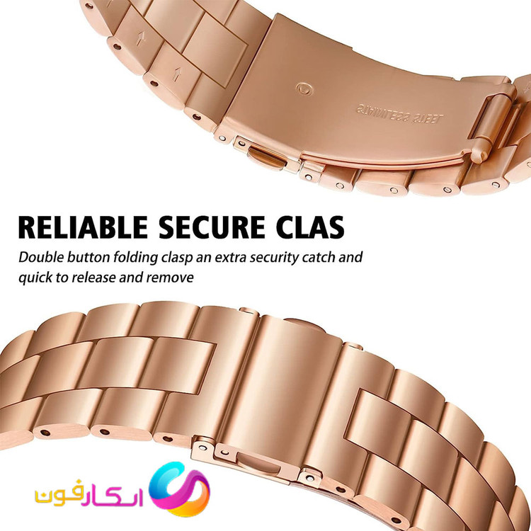 بند اپل واچ کلاسیک فلزی استیل مناسب اپل واچ سری 11 سایز 44 میلی متر Apple Watch Seri 11 44mm