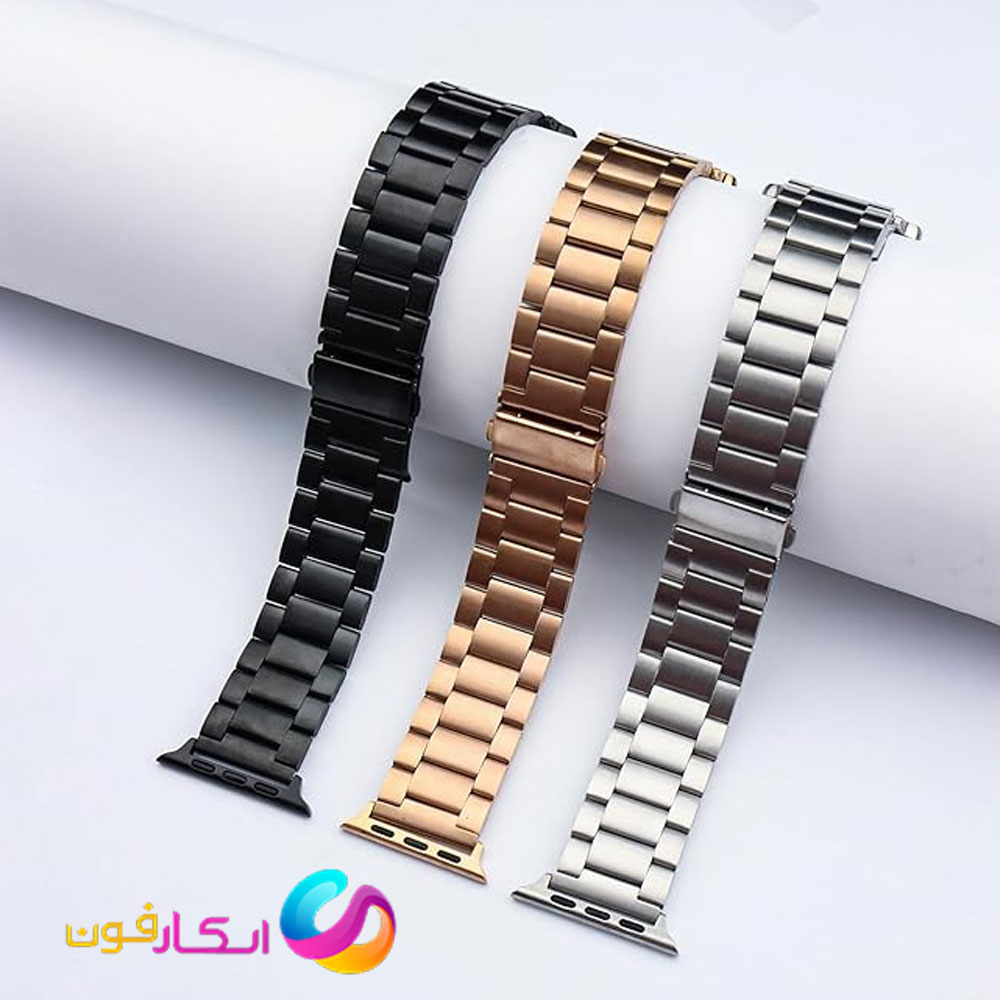 بند اپل واچ کلاسیک فلزی استیل مناسب اپل واچ سری 11 سایز 40 میلی متر Apple Watch Seri 11 40mm