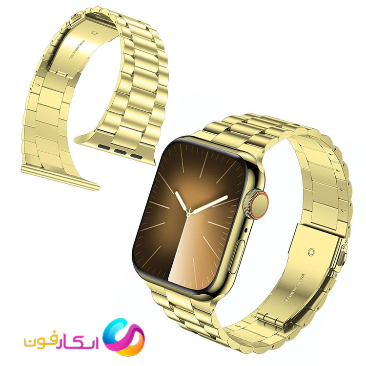 بند اپل واچ کلاسیک فلزی استیل مناسب اپل واچ سری 10 سایز 40 میلی متر Apple Watch Seri 10 40mm