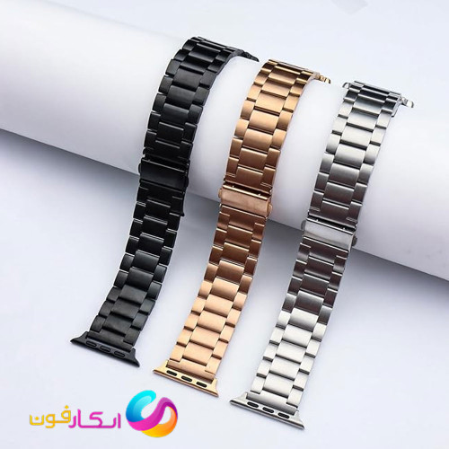 بند اپل واچ کلاسیک فلزی استیل مناسب اپل واچ سری 10 سایز 40 میلی متر Apple Watch Seri 10 40mm