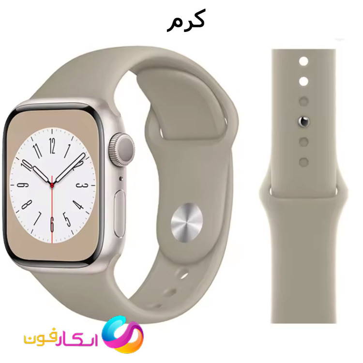 بند سیلیکونی اصلی اپل واچ مناسب سری 11 سایز 44 میلی متر Apple Watch Seri 11 44mm در رنگ بندی جذاب