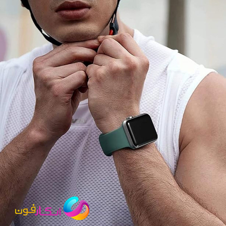 بند سیلیکونی اصلی اپل واچ مناسب سری 10 سایز 40 میلی متر Apple Watch Seri 10 40mm در رنگ بندی جذاب