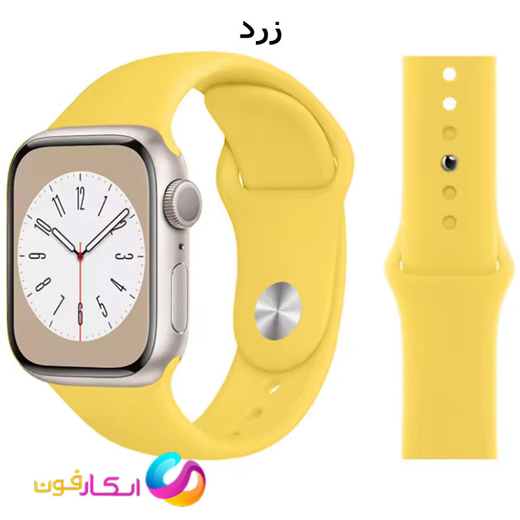 بند سیلیکونی اصلی اپل واچ مناسب سری 10 سایز 40 میلی متر Apple Watch Seri 10 40mm در رنگ بندی جذاب
