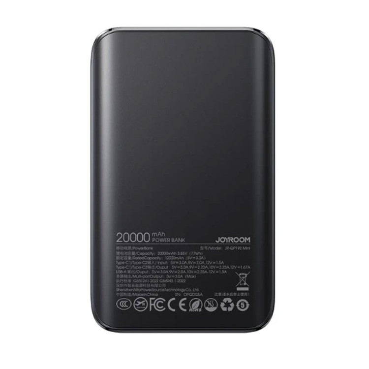 پاوربانک 22.5 وات 20000 جویروم JR-QP192 MINI
