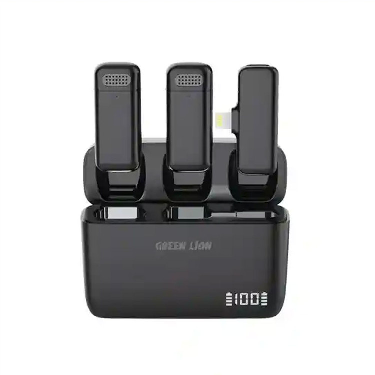 میکروفون بی سیم یقه ای لایتنینگ گرین لاین Green Lion DUO Cast Wireless Microphone GNDCTWMICLGBK