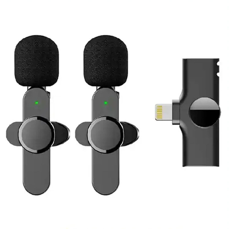 مکروفون یقه ای وایرلس لایتنینگ پک دو عددی کوتتسی COTETCI Wireless Microphone 74007
